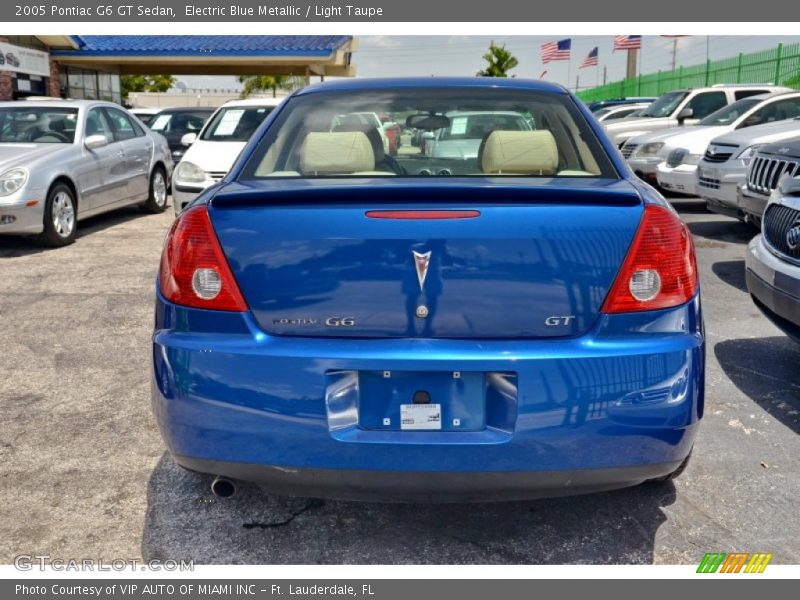 Electric Blue Metallic / Light Taupe 2005 Pontiac G6 GT Sedan