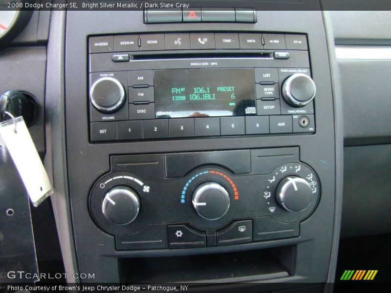 Bright Silver Metallic / Dark Slate Gray 2008 Dodge Charger SE