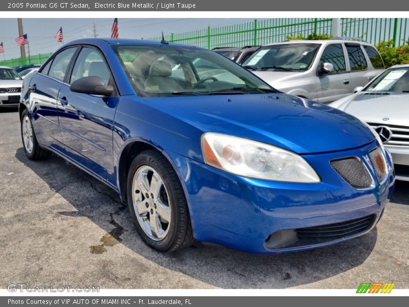 Electric Blue Metallic / Light Taupe 2005 Pontiac G6 GT Sedan