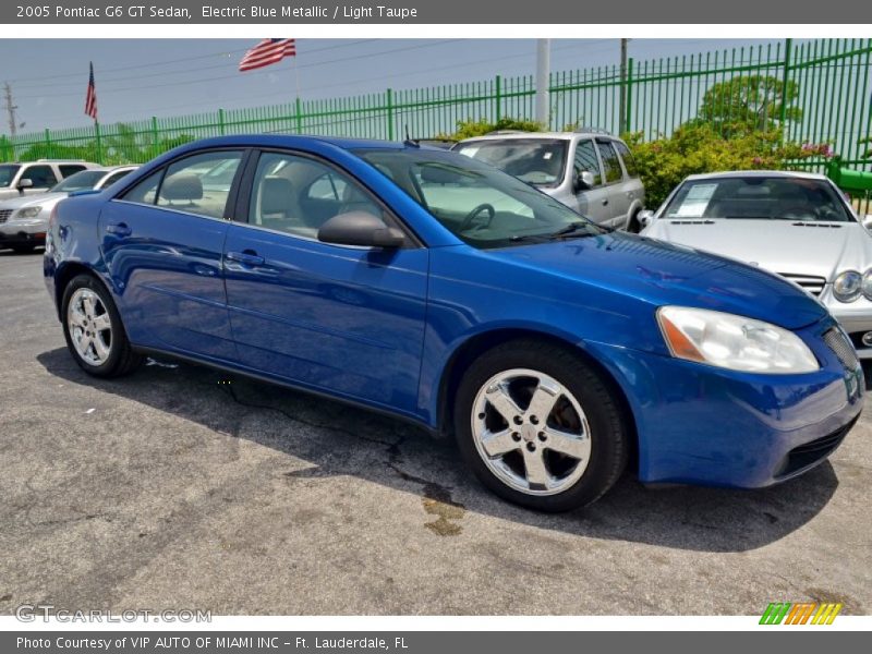 Electric Blue Metallic / Light Taupe 2005 Pontiac G6 GT Sedan