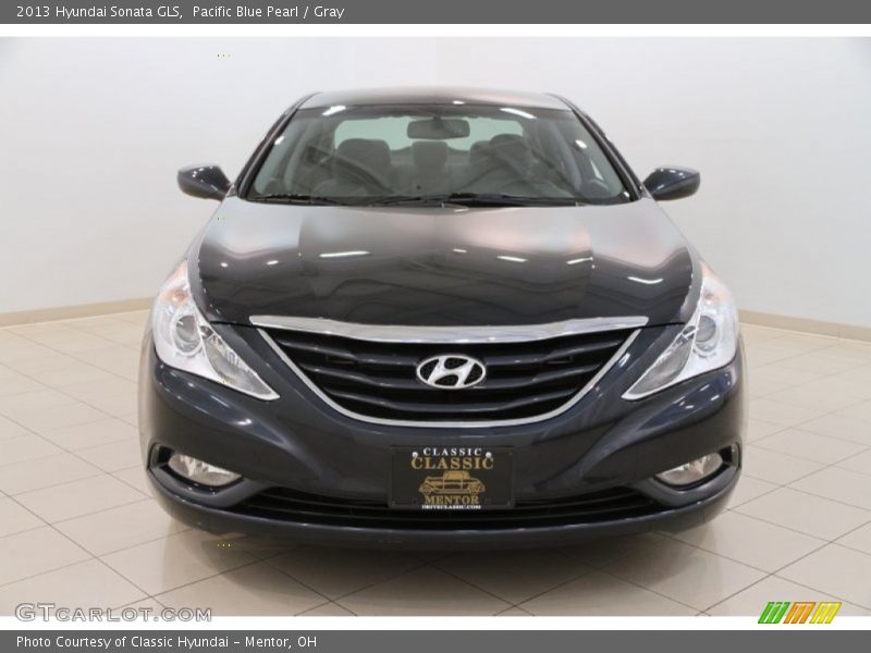 Pacific Blue Pearl / Gray 2013 Hyundai Sonata GLS