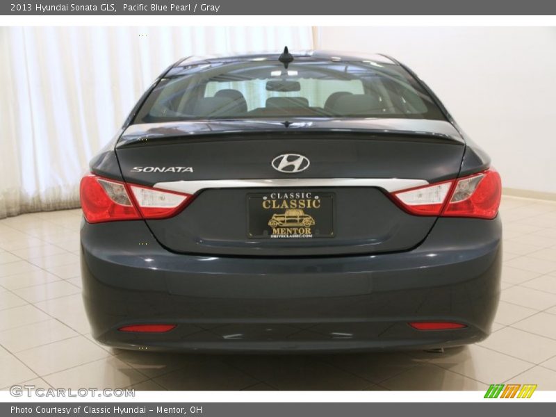 Pacific Blue Pearl / Gray 2013 Hyundai Sonata GLS
