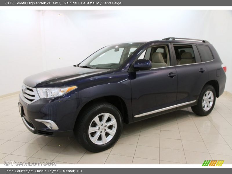 Nautical Blue Metallic / Sand Beige 2012 Toyota Highlander V6 4WD