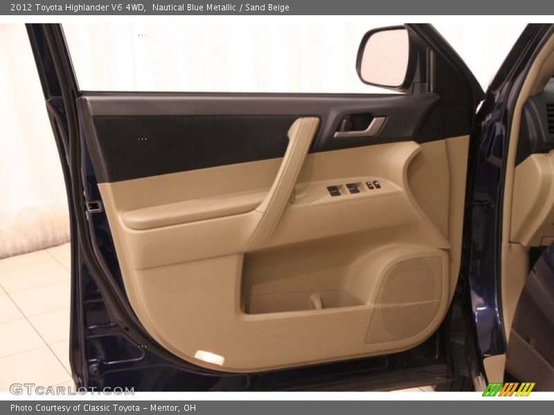 Nautical Blue Metallic / Sand Beige 2012 Toyota Highlander V6 4WD