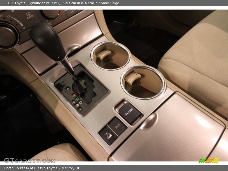 Nautical Blue Metallic / Sand Beige 2012 Toyota Highlander V6 4WD