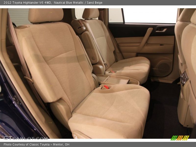 Nautical Blue Metallic / Sand Beige 2012 Toyota Highlander V6 4WD