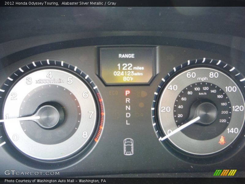 Alabaster Silver Metallic / Gray 2012 Honda Odyssey Touring