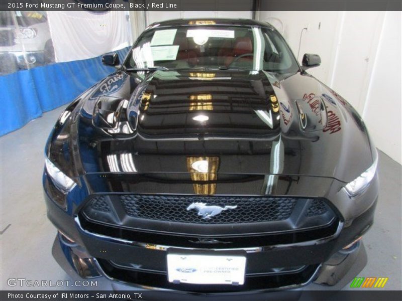 Black / Red Line 2015 Ford Mustang GT Premium Coupe