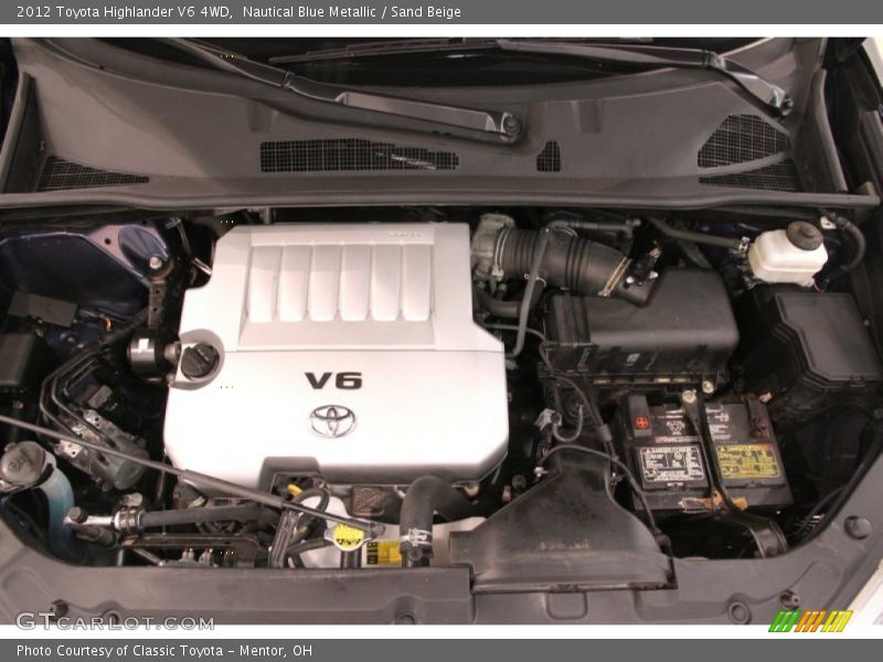Nautical Blue Metallic / Sand Beige 2012 Toyota Highlander V6 4WD