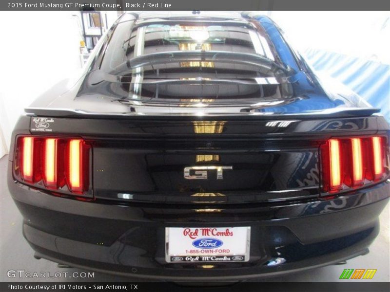Black / Red Line 2015 Ford Mustang GT Premium Coupe