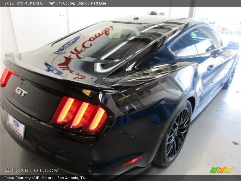 Black / Red Line 2015 Ford Mustang GT Premium Coupe