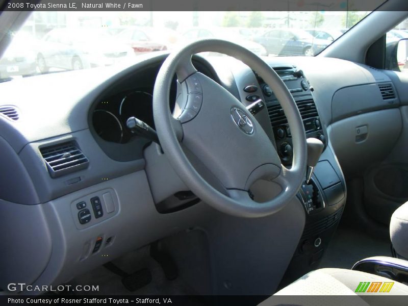 Natural White / Fawn 2008 Toyota Sienna LE