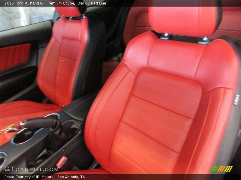Black / Red Line 2015 Ford Mustang GT Premium Coupe