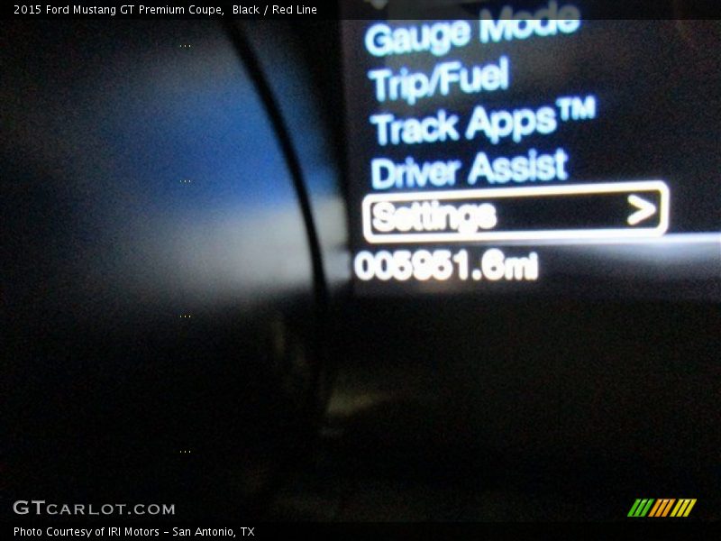 Black / Red Line 2015 Ford Mustang GT Premium Coupe