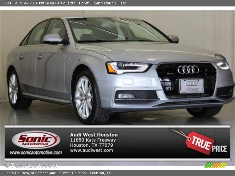 Florett Silver Metallic / Black 2015 Audi A4 2.0T Premium Plus quattro