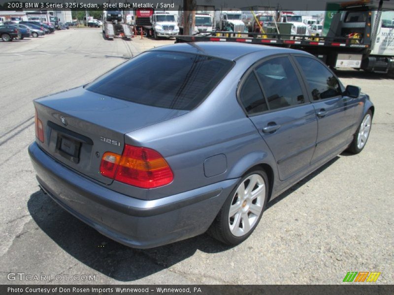 Steel Blue Metallic / Sand 2003 BMW 3 Series 325i Sedan