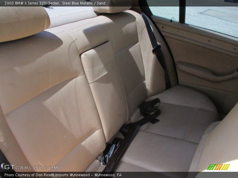 Steel Blue Metallic / Sand 2003 BMW 3 Series 325i Sedan
