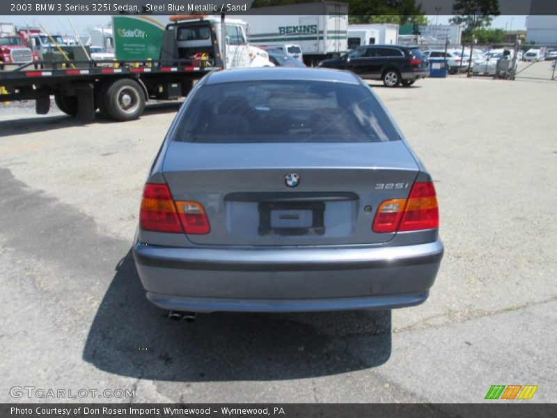 Steel Blue Metallic / Sand 2003 BMW 3 Series 325i Sedan