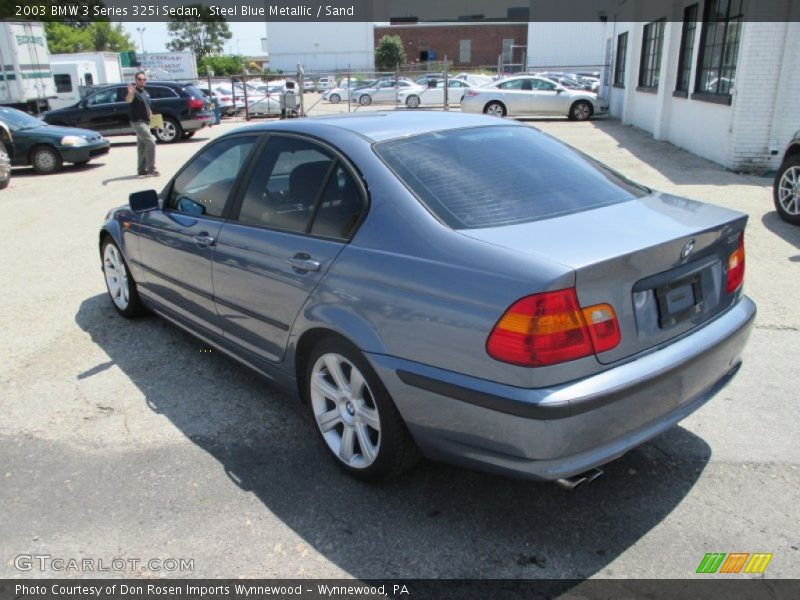 Steel Blue Metallic / Sand 2003 BMW 3 Series 325i Sedan