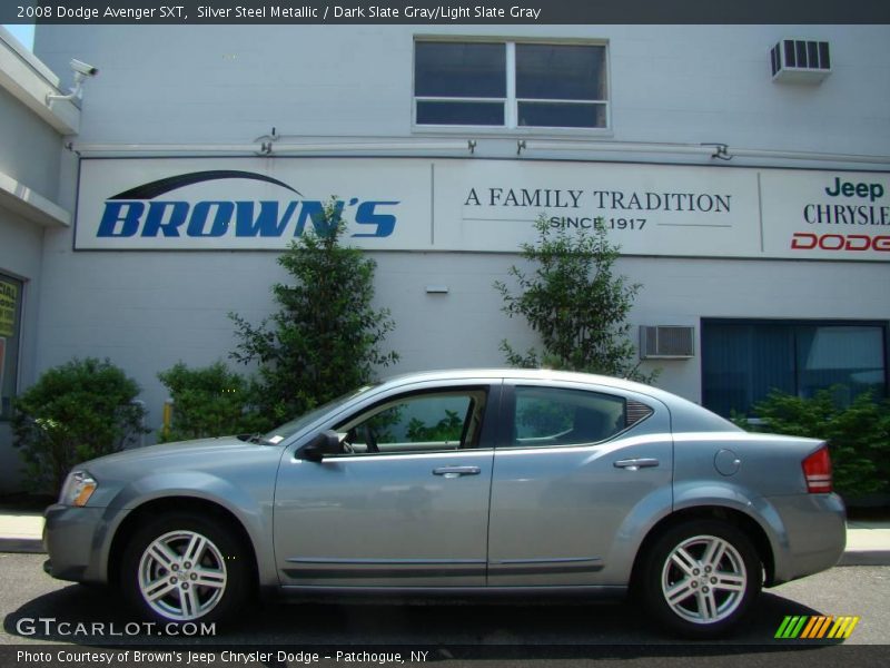 Silver Steel Metallic / Dark Slate Gray/Light Slate Gray 2008 Dodge Avenger SXT