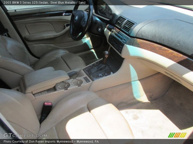 Steel Blue Metallic / Sand 2003 BMW 3 Series 325i Sedan