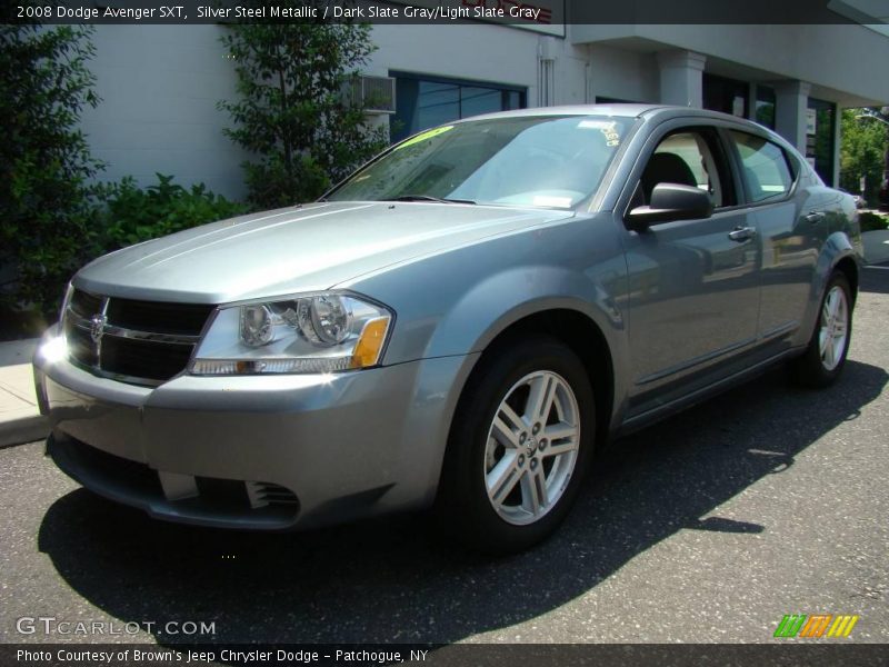 Silver Steel Metallic / Dark Slate Gray/Light Slate Gray 2008 Dodge Avenger SXT