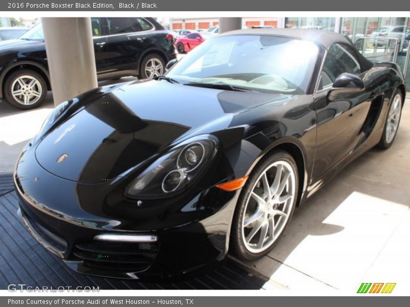 Front 3/4 View of 2016 Boxster Black Edition