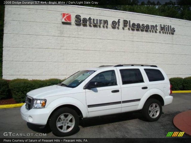 Bright White / Dark/Light Slate Gray 2008 Dodge Durango SLT 4x4