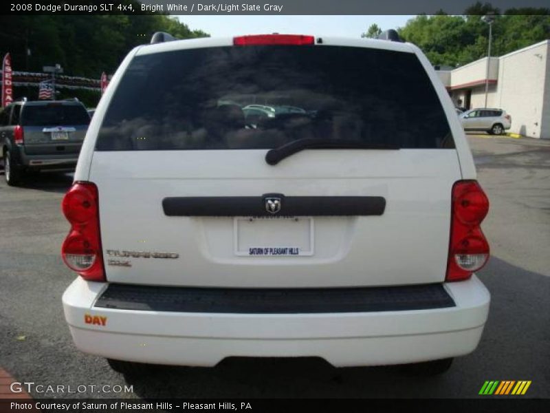 Bright White / Dark/Light Slate Gray 2008 Dodge Durango SLT 4x4