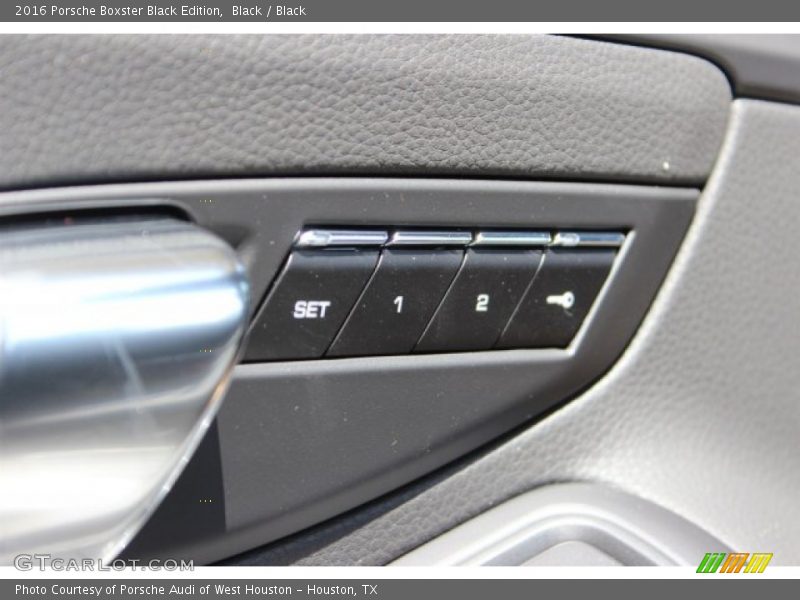 Controls of 2016 Boxster Black Edition