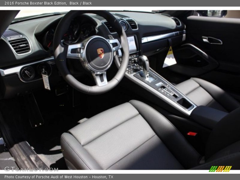 Black Interior - 2016 Boxster Black Edition 