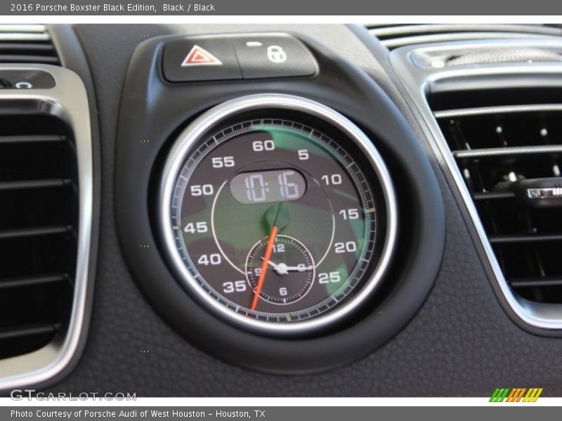  2016 Boxster Black Edition Black Edition Gauges