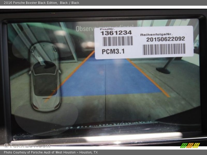 Black / Black 2016 Porsche Boxster Black Edition