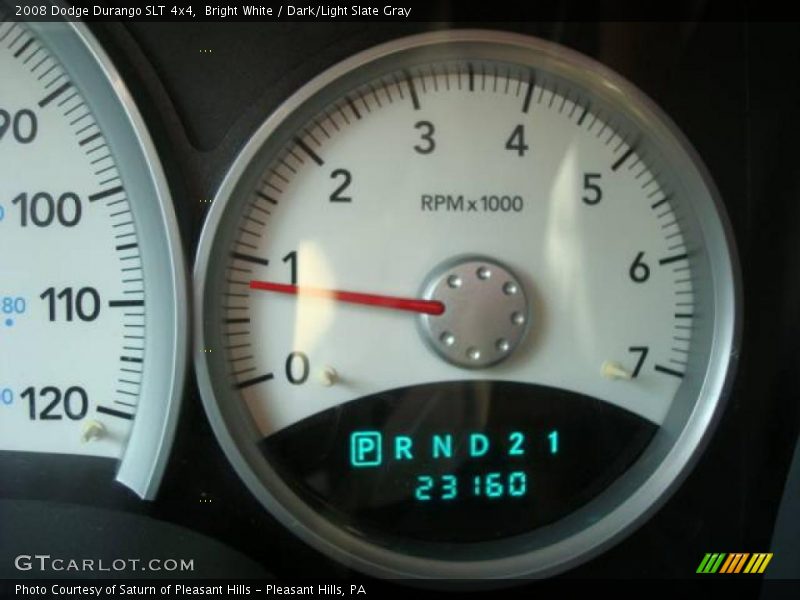 Bright White / Dark/Light Slate Gray 2008 Dodge Durango SLT 4x4