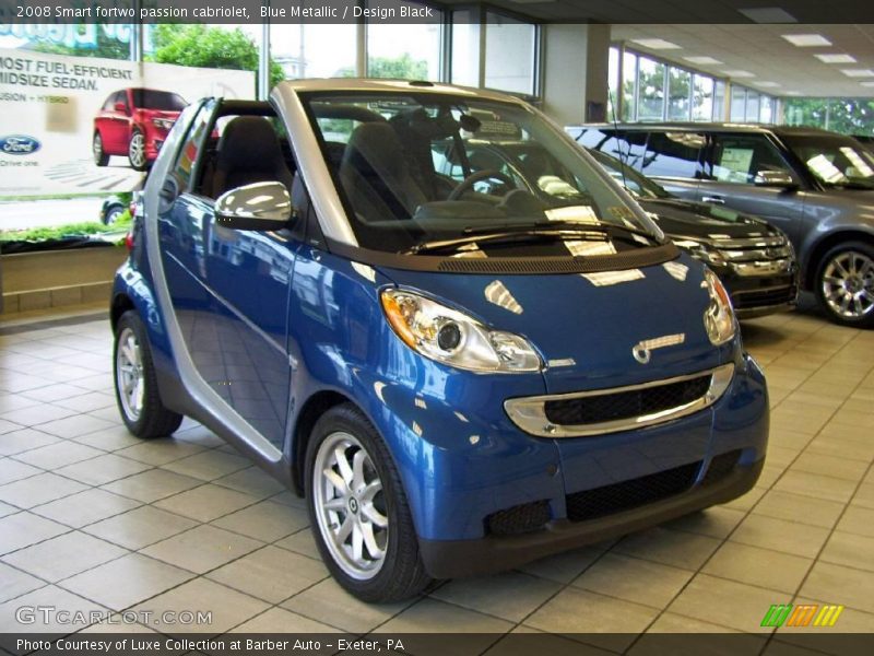 Blue Metallic / Design Black 2008 Smart fortwo passion cabriolet