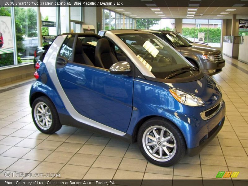 Blue Metallic / Design Black 2008 Smart fortwo passion cabriolet