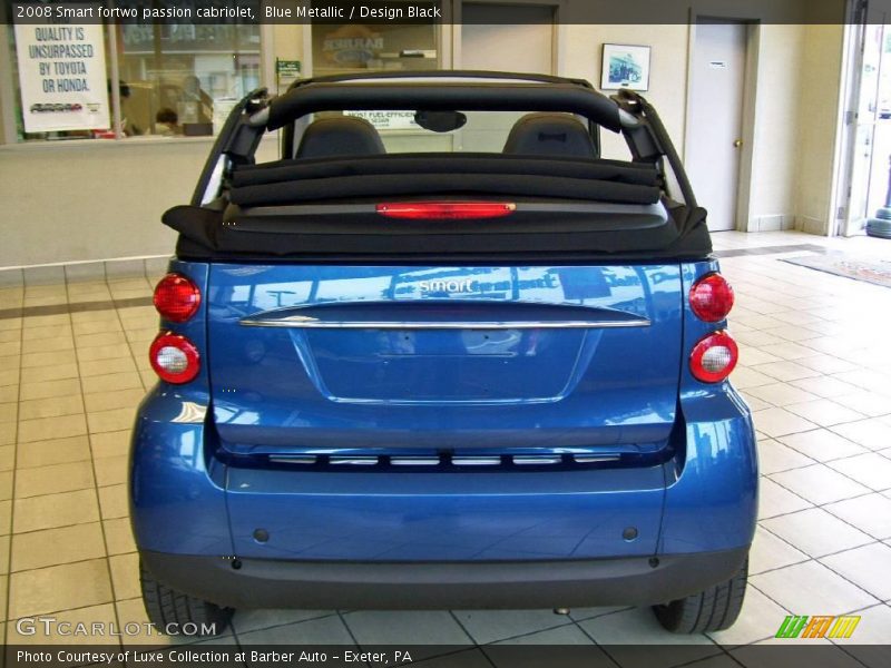 Blue Metallic / Design Black 2008 Smart fortwo passion cabriolet