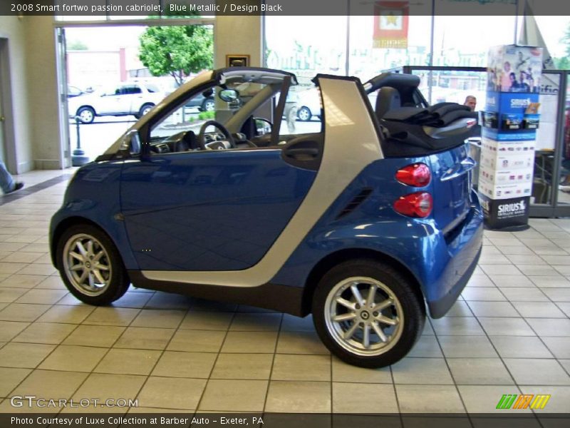 Blue Metallic / Design Black 2008 Smart fortwo passion cabriolet