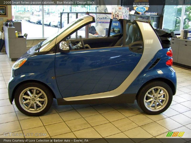 Blue Metallic / Design Black 2008 Smart fortwo passion cabriolet