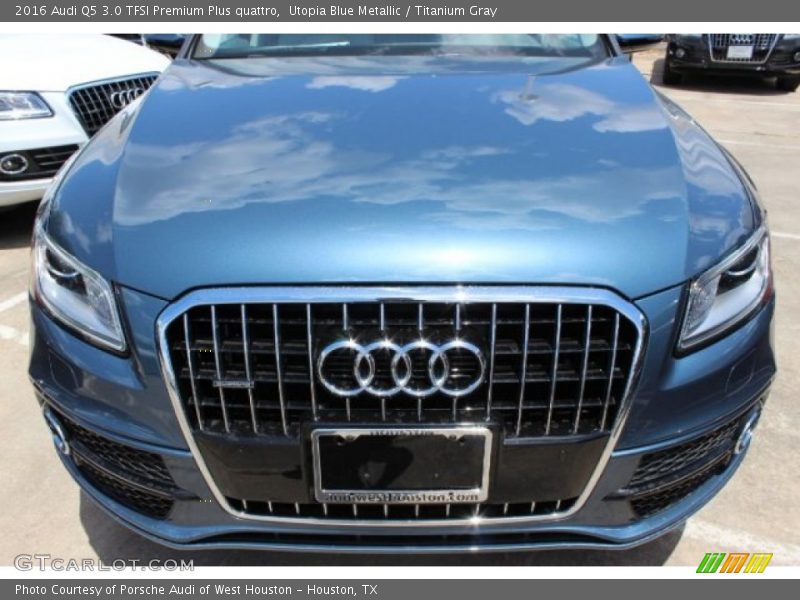 Utopia Blue Metallic / Titanium Gray 2016 Audi Q5 3.0 TFSI Premium Plus quattro