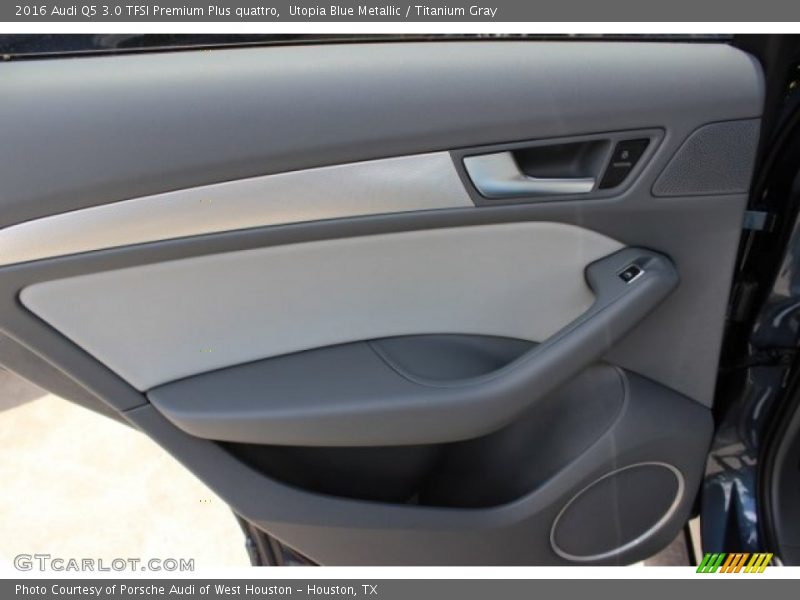 Utopia Blue Metallic / Titanium Gray 2016 Audi Q5 3.0 TFSI Premium Plus quattro