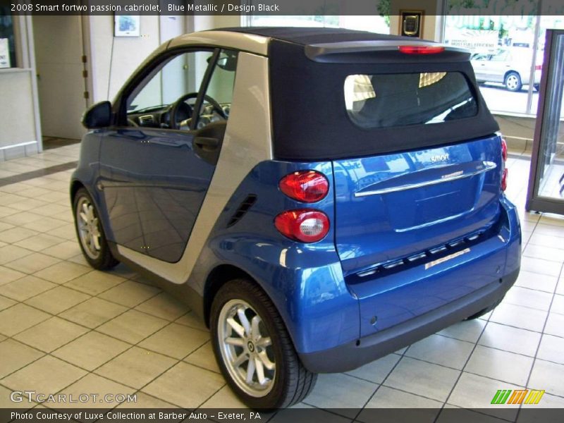 Blue Metallic / Design Black 2008 Smart fortwo passion cabriolet