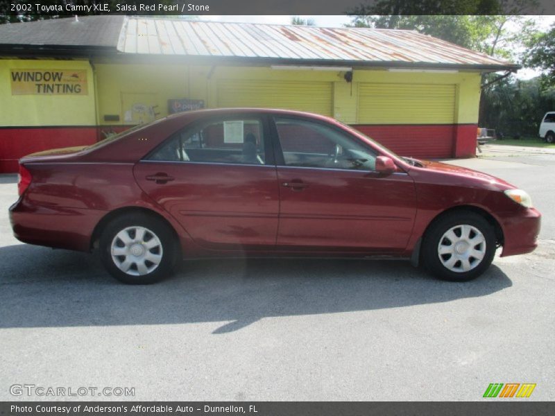 Salsa Red Pearl / Stone 2002 Toyota Camry XLE