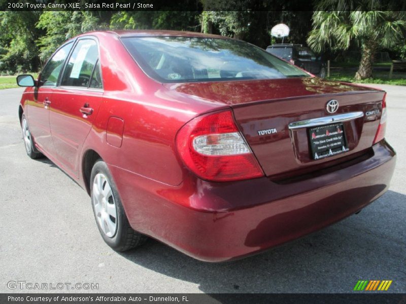 Salsa Red Pearl / Stone 2002 Toyota Camry XLE
