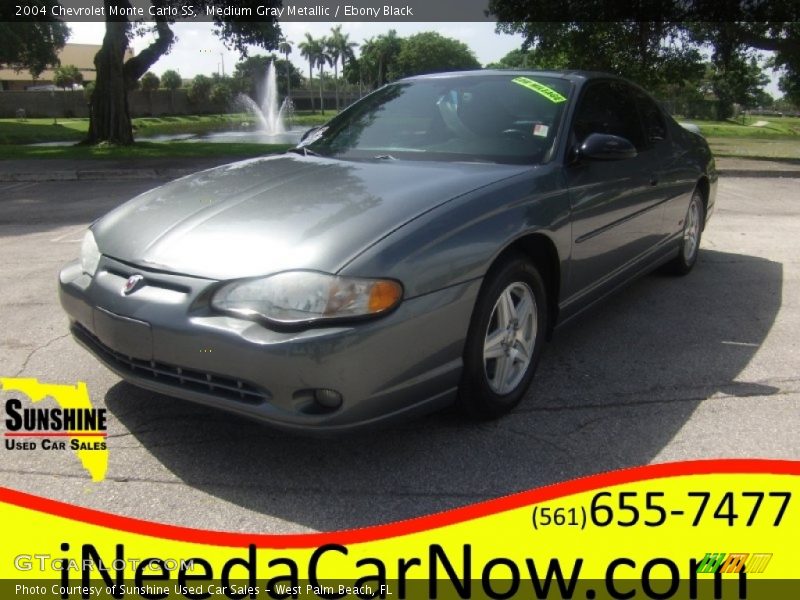 Medium Gray Metallic / Ebony Black 2004 Chevrolet Monte Carlo SS