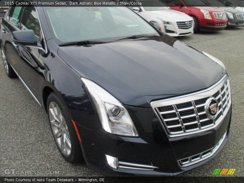 Dark Adriatic Blue Metallic / Shale/Cocoa 2015 Cadillac XTS Premium Sedan