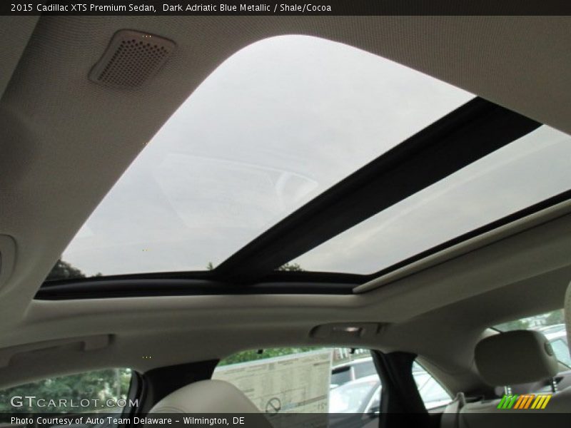 Dark Adriatic Blue Metallic / Shale/Cocoa 2015 Cadillac XTS Premium Sedan
