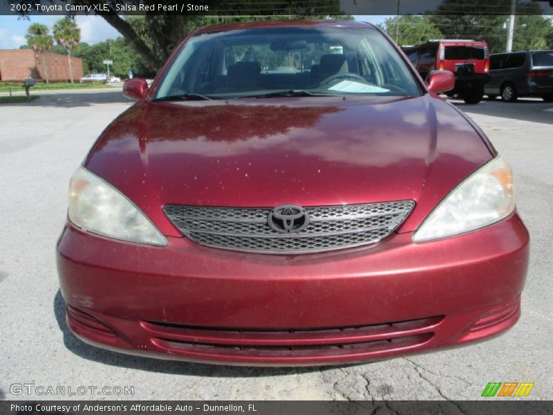 Salsa Red Pearl / Stone 2002 Toyota Camry XLE