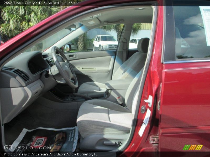 Salsa Red Pearl / Stone 2002 Toyota Camry XLE