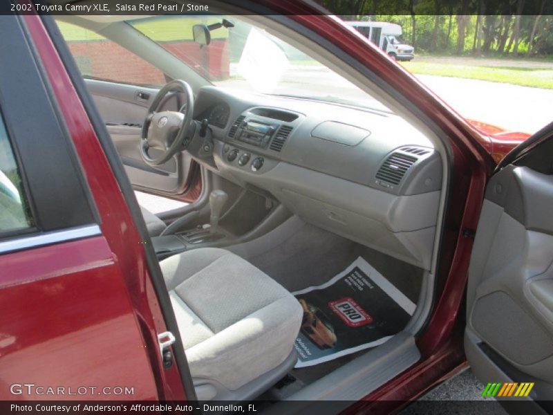 Salsa Red Pearl / Stone 2002 Toyota Camry XLE